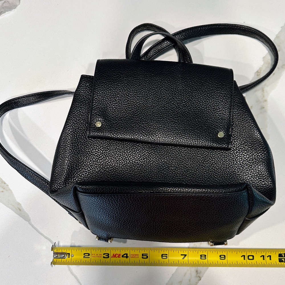 a new day Black Textured Backpack